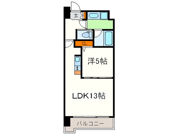 グランシス天満橋の物件間取画像